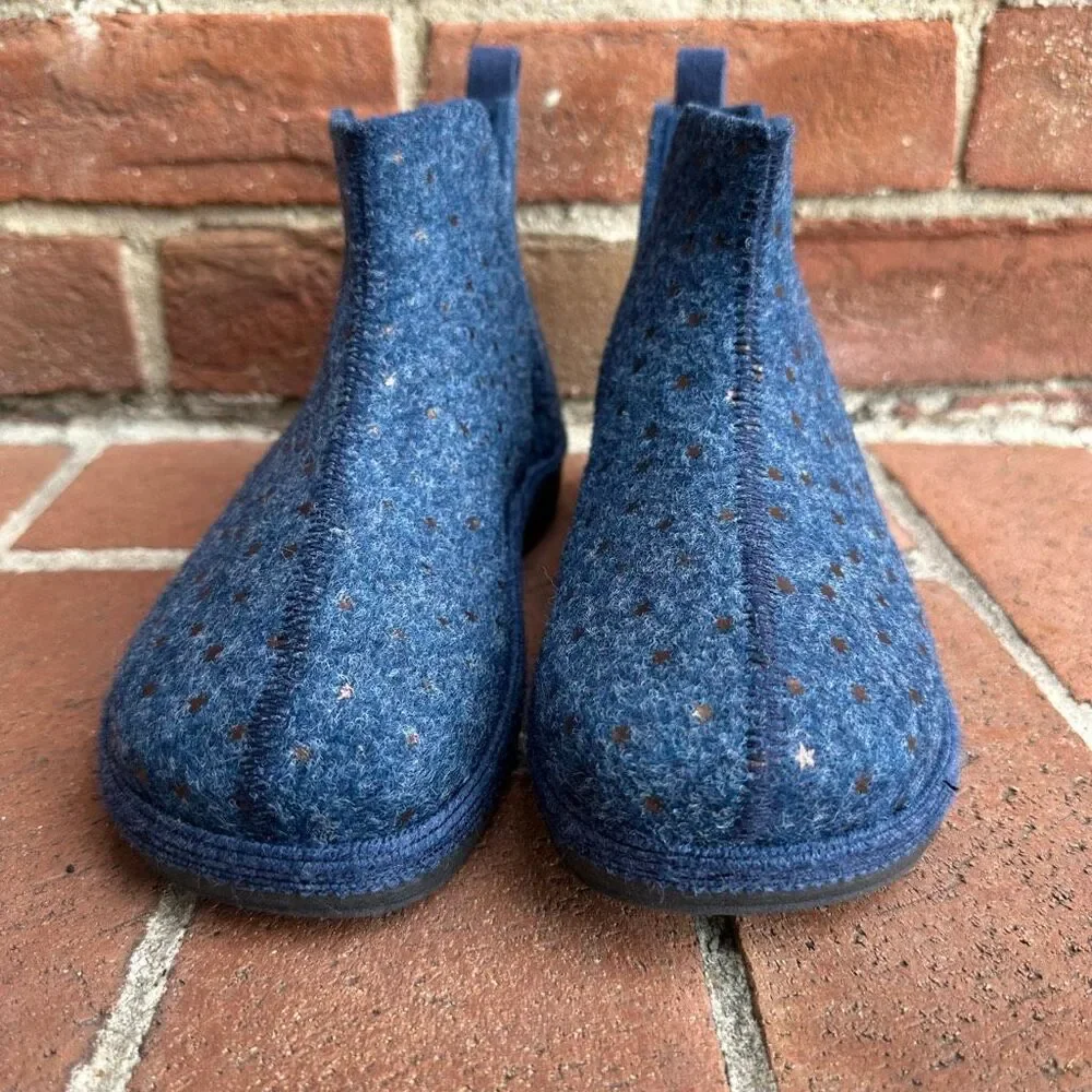 Unity in Diversity Palma Wool Slipper Booties Starry Blue EU 37 NEW